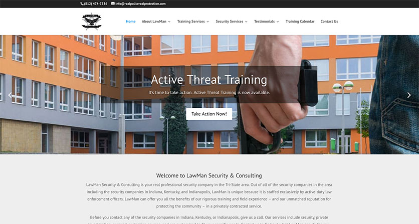 EXTEND COMMUNITY launches new website for LawMan Security & Consulting