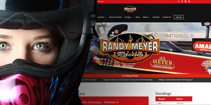 RANDY MEYER RACING PARTNERS WITH EXTEND PERFORMANCE TO LAUNCH NEW WEBSITE